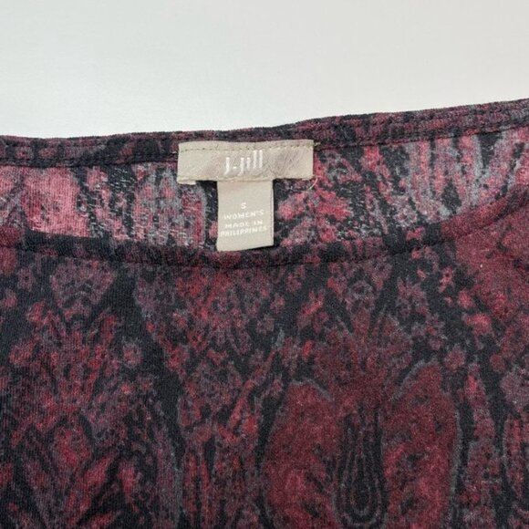 J. JILL Sheer 3/4 Sleeve Blouse Sz Small - Picture 2 of 4